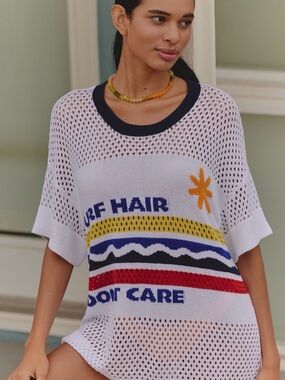 Anthropologie Celandine Surf Hair Don’t Care coverup top